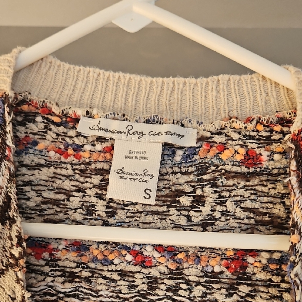 American Rag Multi- Colored Patterned Cardigan - Picture 2 of 3